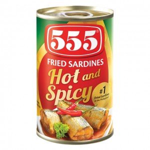 555 Sardines Fried Hot & Spicy