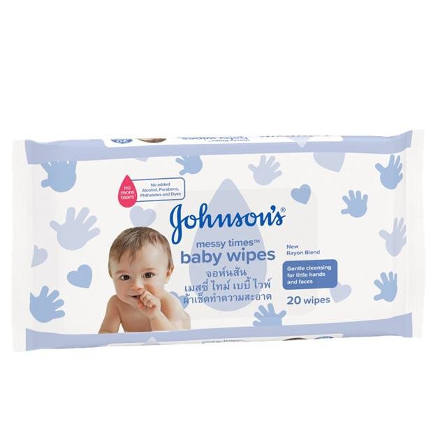 Johnson's Baby Wipes Messy Times 20'S